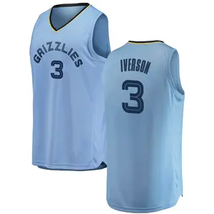 Memphis Grizzlies Swingman Light Blue Allen Iverson 2018/19 Jersey - Statement Edition - Youth