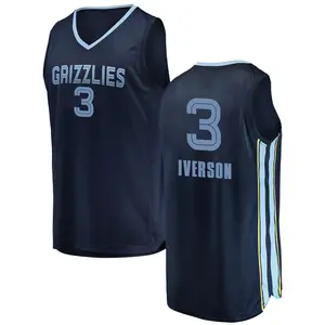 Memphis Grizzlies Swingman Navy Allen Iverson 2018/19 Jersey - Icon Edition - Men's