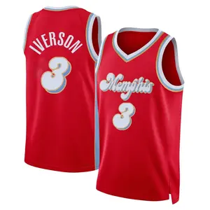 Memphis Grizzlies Swingman Red Allen Iverson 2024/25 City Edition Jersey - Youth