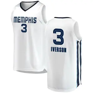 Memphis Grizzlies Swingman White Allen Iverson 2018/19 Jersey - Association Edition - Men's